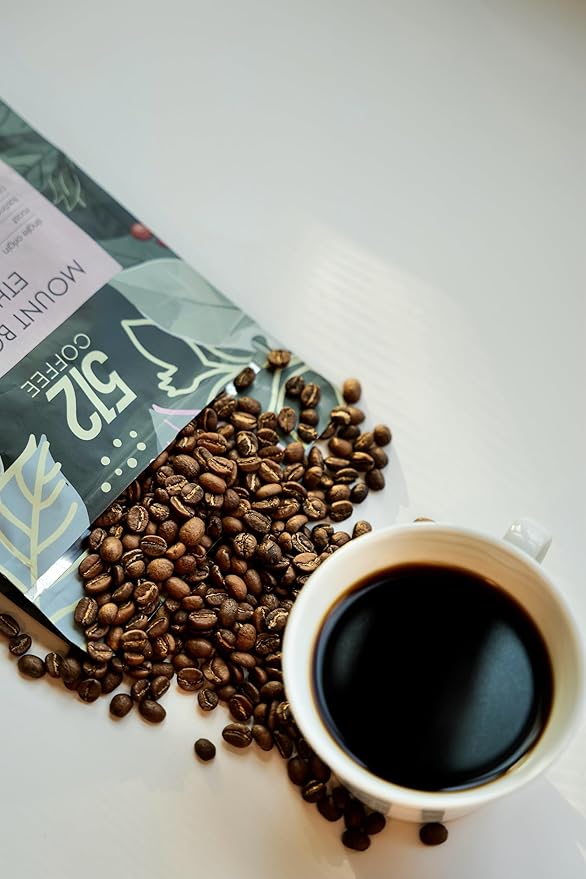 512 Coffee – Specialty Ethiopian Whole Bean Coffee, Light Roast – Mount Bonnell Ethiopia – Freshly Hand-Roasted Arabica, Premium Small Batch, Single Origin
