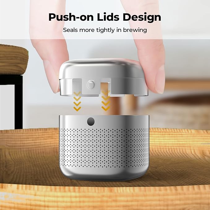 Reinmoson 2 Pack Tea Balls for Loose Tea, 304 Stainless Steel Extra Fine Mesh Tea Infusers for Loose Tea, Retractable Chain Design Tea Strainers for Loose Leaf Tea Single Cup, Come with 2 Drip Trays