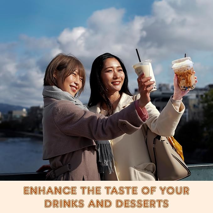Fanale Premium Flavoring Concentrated Syrup for Bubble Tea | Tiger Style Brown Sugar Syrup | for Boba Tea, Smoothies, Slushes, Desserts | SRP241-CS