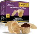 Pro Mael Disposable K Cup Filters with Lid, Coffee Filter Paper for Keurig Brewers Single Serve 1.0 and 2.0, Use with Reusable K Cup Pods (100 Count, Natural Unbleached)
