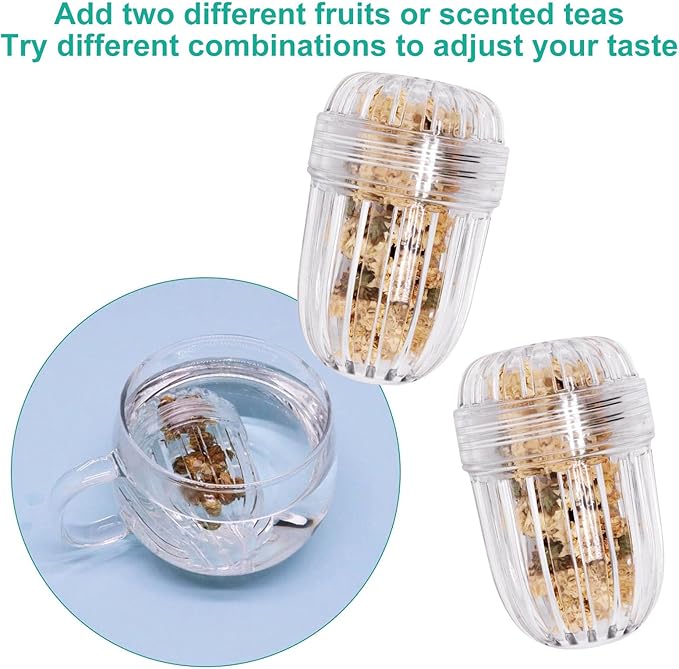 2pcs Upgraded Fruit Infuser Insert, Tea Infuser Bottle Ball for Wide Mouth Bottles
