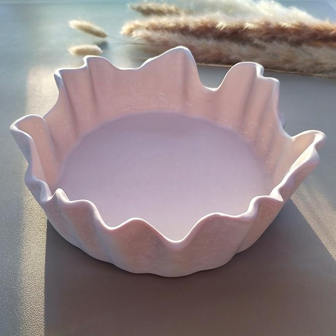 Wehous Large Irregular Bowl Silicone Mold, Unique Storage Epoxy Resin Concrete Molds, Big Candle Holder Tray Container Jewelry Holder Succulent Pot Makeup Organizer Casting Mold Art Craft Ornament