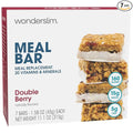 WonderSlim Meal Replacement Bar, Double Berry, 15g Protein, 20 Vitamins & Minerals, Gluten Free (7ct)