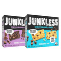 Junkless Chocolate Chip & Double Chocolate Chewy Granola Bars Twin Pack - Less Sugar, Great Tasting, Wholesome Snacks - 1.1 oz. Bars