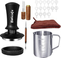22 PCS 51mm Espresso Accessories Kit, 51mm Spring Loaded Calibrated Espresso Coffee Tamper Set with Tamper Mat, WDT Tool, Latte Art Kit, Frothing Pitcher and Towel for Coffee Making (51mm)