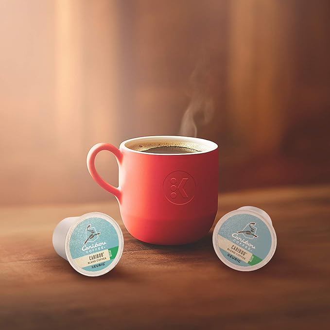 Caribou Coffee Caribou Blend Decaf Keurig Single-Serve K-Cup Pods, Medium Roast Coffee, 96 Count (Pack of 4)