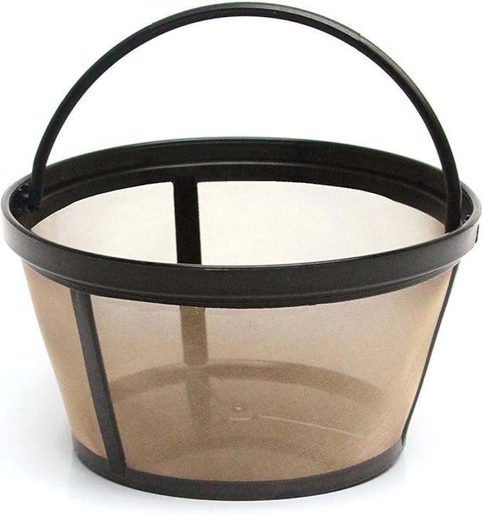 GoldTone Brand 8-12 Cup Reusable Mr. Coffee Basket-Style Coffee Filter & Set of 12 Water Filters for Mr. Coffee Coffee Maker and Brewer