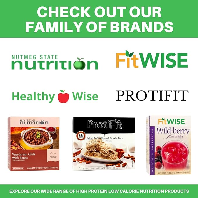 Nutmeg State Nutrition - Fruit Drink - High Protein, Low Calorie, Low Carb, Low Sugar, Fat Free, Loaded with Vitamins, 7 Servings Per Box (Wildberry, 1 Pack)
