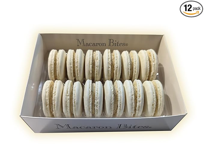 Vanilla Macaron Cookies Gift Box - 12 Count