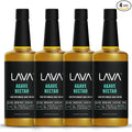 (4-Pack) LAVA Premium Light Agave Nectar for Cocktails made with Raw Blue Organic Agave 33.8oz Natural sweetener, Non-GMO, Vegan, Gluten Free. Perfect for Margaritas, Tequila, or Mezcal Cocktails.