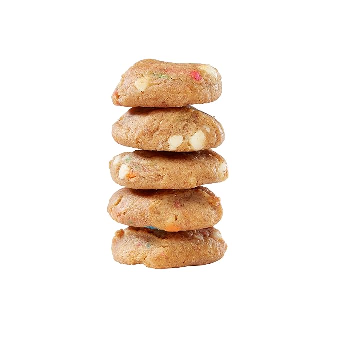 Rule Breaker Vegan & Gluten-Free Cookies | Birthday Cake Bites | Plant-Based, Dairy, Nut, Soy, Allergen Free, Kosher | Soft-Baked School Snacks for Kids and Adults (Pack of 6)
