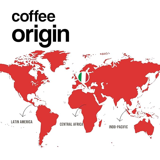 Dongiò Caffè Roma Blend - Whole Bean Coffee, Medium-Dark Espresso Roast, Premium Coffee Quality, 2.2 Pounds (35.2 Oz - Pack of 1), Vigorous, Creamy, Dense, and Persistent Blend