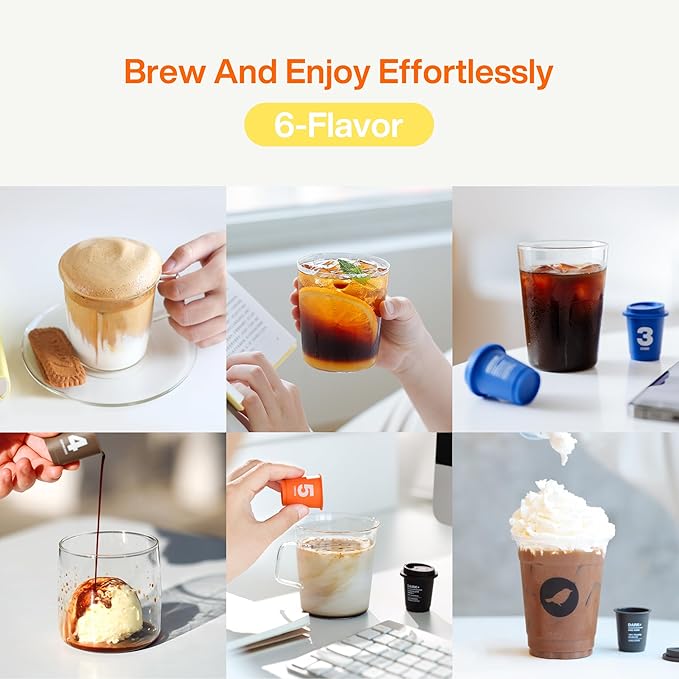 SATURNBIRD Coffee Instant Cold Brew, Dark Roast, Rich & Nutty Blend of 100% Specialty Arabica, Enjoy Hot or Cold, Freeze Dried Iced Coffee, 24 Single Servings for Home, Travel, Office (NO.5)