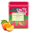 Premium Decaf Peach Herbal Green Tea Bags 50 Pack Designer Tin, Eco-Friendly, Sugar Free, Keto & Diabetic Friendly Full Bodied Aromatic Flavor Family Share Size Bulk Teabags (50-Count)