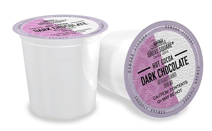 Grove Square Hot Cocoa Dark Chocolate, 24 Single Serve Cups