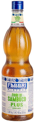 Fabbri Premium Flavoring Syrup, Elderflower, New Enhanced Flavor, All Natural, Made in Italy, 33.8 Ounce (1 Liter)