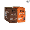 KiZE Energy Bars - Peanut Butter Chocolate Chip & Cookie Dough Bundle - 20-Count - Gluten Free, Dairy Free Options, Non-GMO, and High Protein Meal Replacement Energy Bars, Clean and Simple Food Ingredients - 10g High Protein Snacks (20 Count)