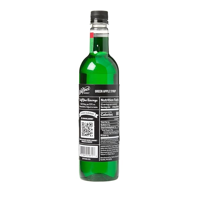 DaVinci Gourmet Green Apple Syrup, 25.4 Fluid Ounces (Pack of 4)