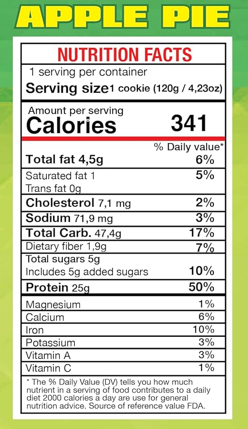 Become Strong High Protein Cookies, 25g Protein, 3g Sugar, BNG Cookies (10 ct.) (Apple Pie)