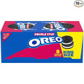 OREO Double Stuf Chocolate Sandwich Cookies, King Size, 10 Snack Packs (8 Cookies Per Pack)