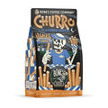 Bones Coffee Company Churro, Sweet Sugary Cinnamon Flavored Coffee, Medium Roast Low Acid Arabica Beans Compatible with Auto drip and French Press Coffee Maker, 12 Oz Ground