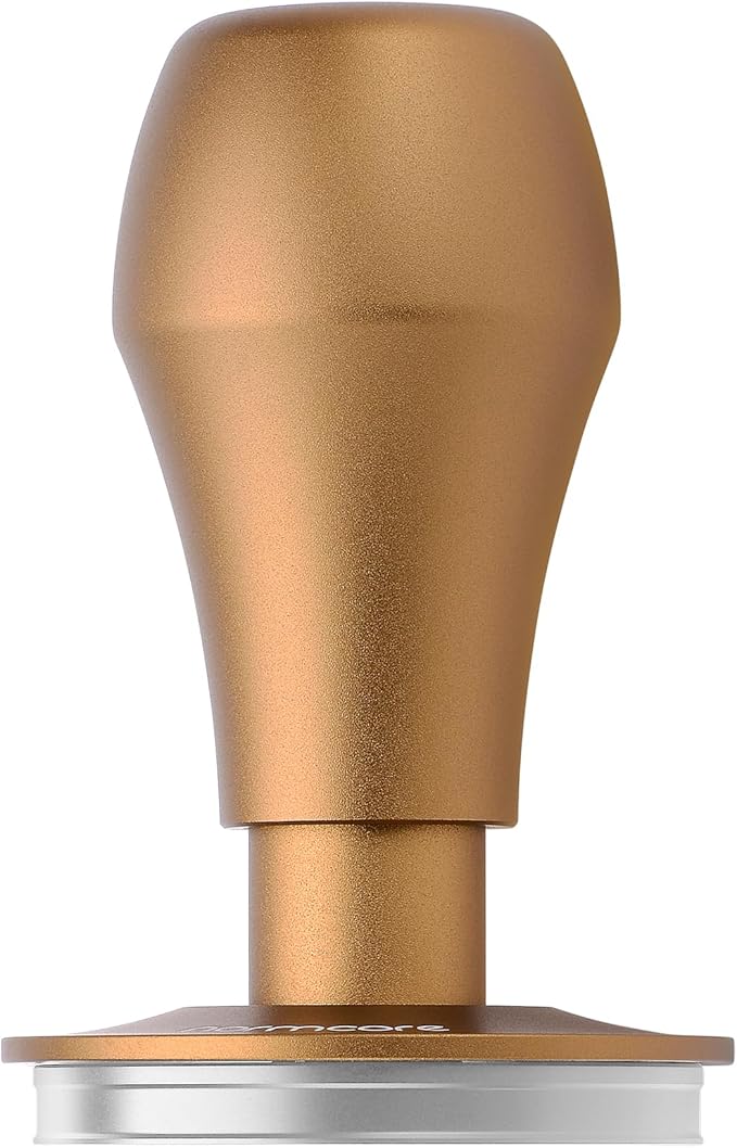 Normcore 58mm Espresso Coffee Tamper V4.1, Spring Loaded Tamper with 15lb/25lb/30lb Interchangeable Springs, Fit All Default 58mm Espresso Baskets, Bronze