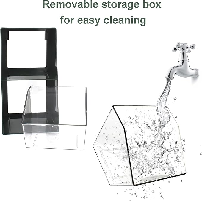 2 Pack Coffee Pod Holder K Cup Storage Coffee Bar Organizer for Home and Office Countertop Organiser Storage Bins for Coffee Station Counter Container for Tea bag Sugar Creamer Filter Green