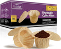 Pro Mael Disposable Coffee Filters Paper with Lid for Keurig Brewers Single Serve 1.0 and 2.0 Reusable K Cup Pods, Natural (200 Count)