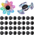 16 Pack Fidget Spinner Bearing and Cap Replacement Set, Chrome Steel Bearing Balls, High Speed 13mmx7mmx4mm Bearings Single Sealed Small Bearings for Fidget Spinner