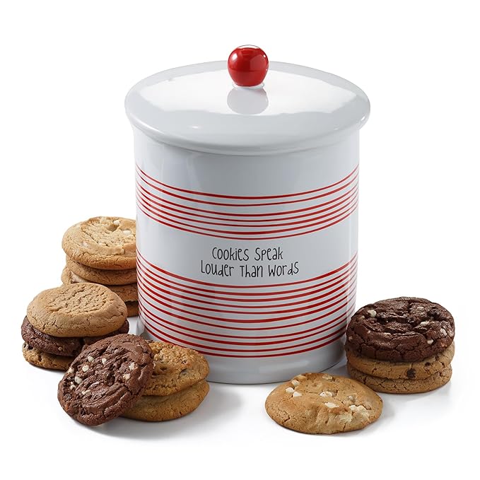 Mrs. Fields Classic Cookie Jar - Assorted with 14 Original Cookies in 5 Classic Flavors