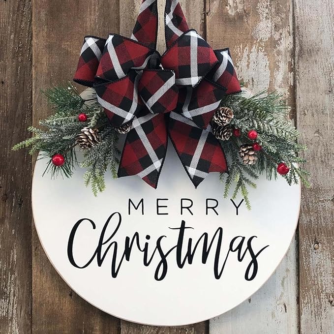 Christmas Stencils for Painting on Wood 12” Christmas Stencil Xmas Holiday Stencil Round Believe Snowman Templates for Porch Door Decor