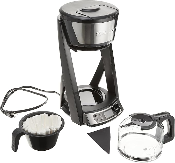 BUNN Heat N Brew Coffee Maker, 10-cup, Stainless Steel