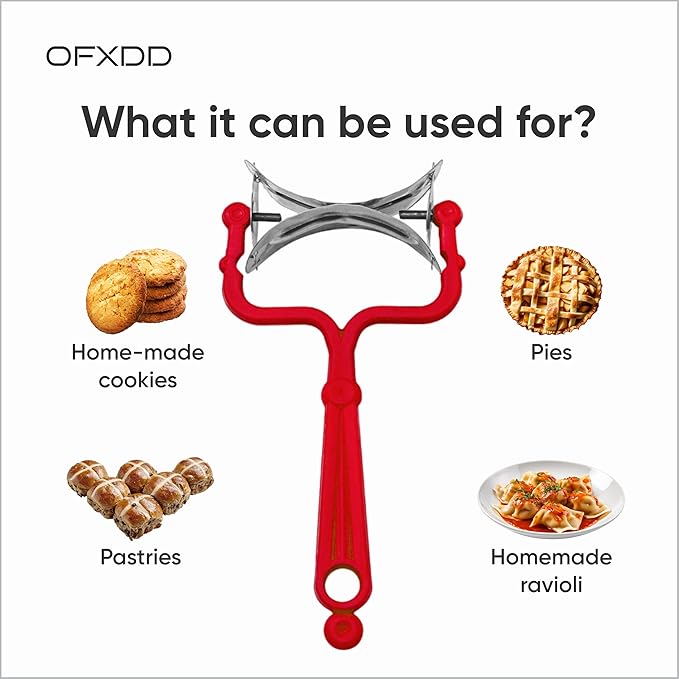 Rolling Dough Cutter - Round Baking Cutter Roller - Circle Cookie Cutters