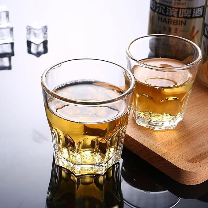 32 Piece Shot Glasses Set 50ML/1.5oz.Small Espresso and LiquorGlasses for Whiskey TequilaVodka, Thick Glass Cups forPotter Style Cocktails Bar Party