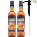 UPOURIA Sugar Free Salted Caramel Flavored Syrup (2) 750 ml Bottles