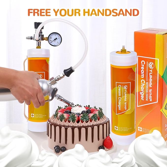 3060g Whipped Cream Chargers 4.5L×2 Cream Charger Food Grade Original Flavor
