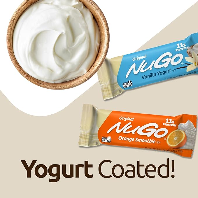 NuGo Protein Bar, Dulce De Leche, 15g Protein, Gluten Free, 15 Count