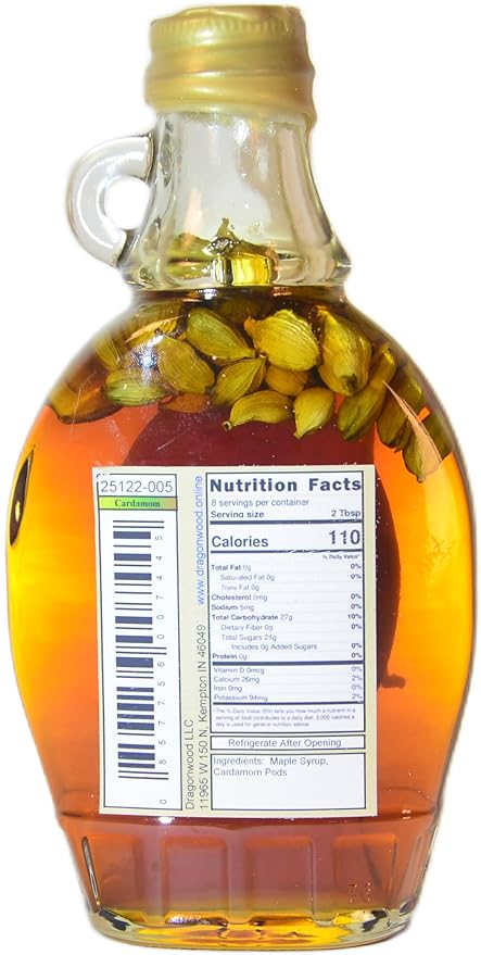 Dragonwood Spiced Maple Syrup (8 Fl Oz (Pack of 1), Cardamom)