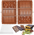 Chocolate Bar Mold - Food Grade Silicone Chocolate Molds, Non-Stick & Easy to Release Deep Mold for Dubai Pistachio Chocolates, Candy, Snacks, Desserts, Resin Art, Dishwasher Safe (2)