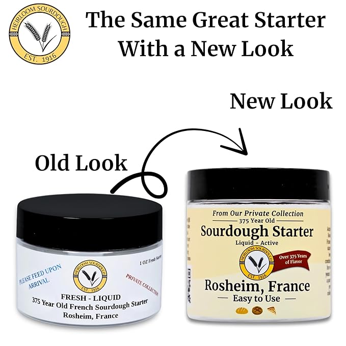 375 Year Old French Sourdough Starter | Heirloom Sourdough's Private Collection | Easy to follow instructions | Includes detailed instructions and recipe |