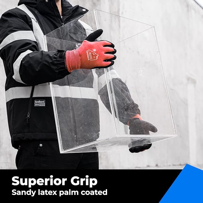 Waterproof Winter Work Gloves for Men and Women, Touchscreen, Freezer Gloves, Thermal Insulated, for Cold Weather