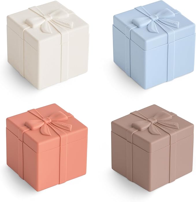 mushie Silicone Mix and Match Present Toy 4 Pack | Mold Free