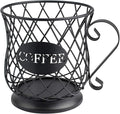 TreeLen K Cup Holder Coffee Pod Holders for 35 Kcups Keurig Storage Organizer Coffee Bar Accessories for Counter - Matte Black