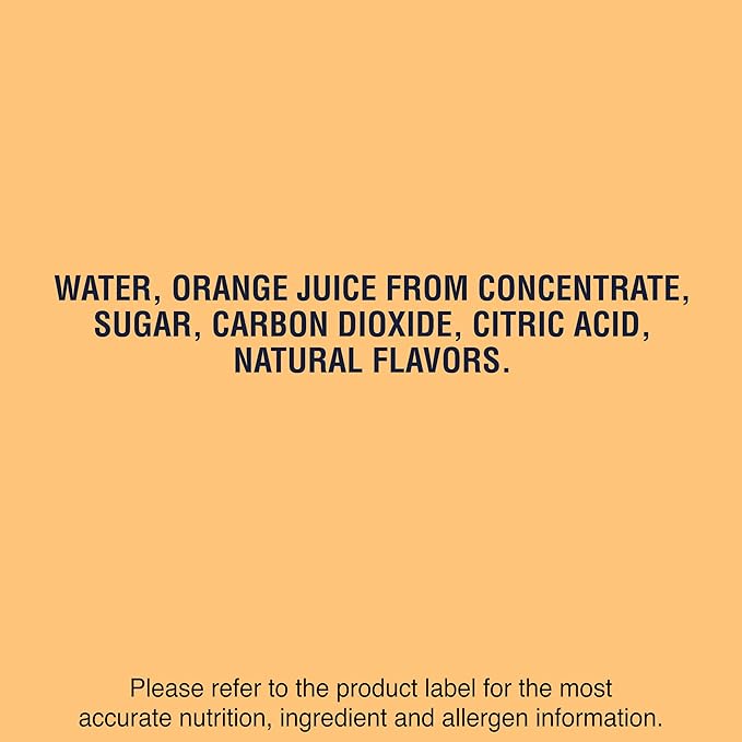 Sanpellegrino Italian Sparkling Drink Aranciata, Sparkling Orange Beverage, 24 Pack Of Cans