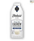 Elmhurst 1925 Sweet Cream Cashew Creamer - Dairy-Free, Vegan, Kosher, Low Sugar, Shelf Stable Creamer Made with Cashew & Oat Milk for Healthier Coffee, Latte and Smoothies - 25.4 Ounce (Pack of 6)