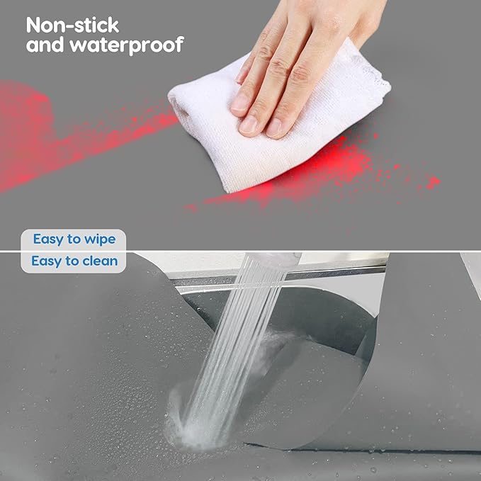 AECHY Extra Large Silicone Mat 35.3"x23.5"x0.08", Multipurpose Silicone Mat Thick Heat Resistant Mat Shipped Rolled Up Kitchen Counter Mat Waterproof Silicone Mats for Kitchen Counter Dark Gray