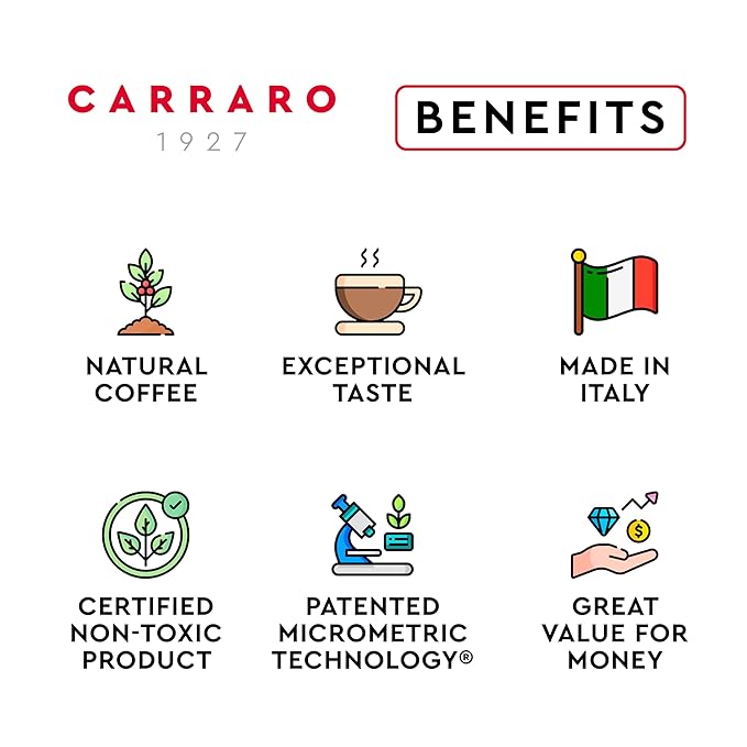 CARRARO Variety Pack - 100 Premium Espresso Pods Compatible with Nespresso Original Machines - Medium & Dark Roast Espresso Aluminum Capsules, 10 Packs - 100 Servings, Made in Italy