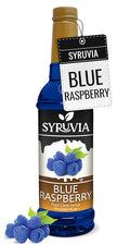 Syruvia Blue Raspberry Syrup 25.40 Ounces Blue Raspberry Flavoring Syrup - Kosher, Gluten-Free, Ideal for Elevating Beverage Adventures