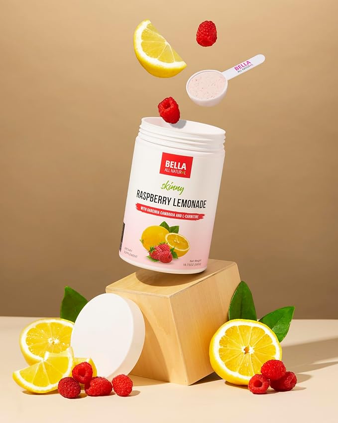Bella All Natural Skinny Lemonade - Raspberry Flavor, 560g