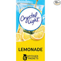 Crystal Light Lemonade Naturally Flavored with other natural flavor Powdered Drink Mix, 72 ct Pitcher Packets, 12 Canisters of 6 Pitcher Packets